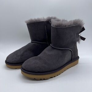 UGG WOMENS SIZE 7 PURPLE MINI BAILEY BOW II BOOTIE